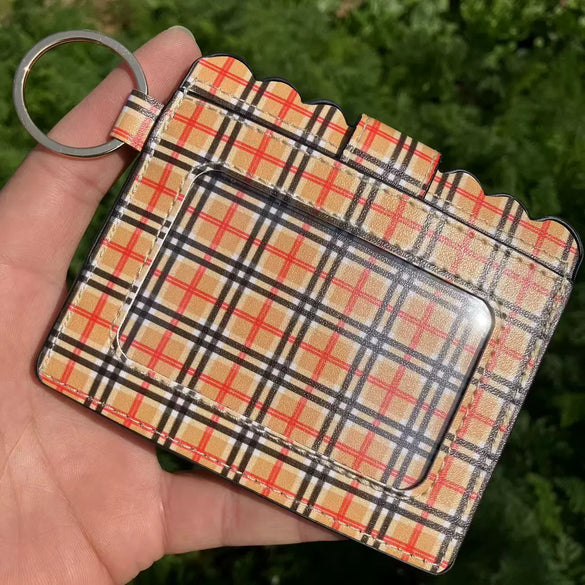 Leopard Print Pu Leather Card Bag Id Bag Coin Purse Clutch Bag Bank Card Bus Card Case