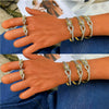 Light Luxury Animal Copper Inlaid Zircon Electroplated Bracelet Ring