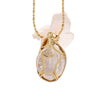 Light Luxury Baroque Pearl Necklace For Women Copper Plated Real Gold With Maple Leaf Abalone Shell Styling Set With Pearls