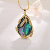 Light Luxury Baroque Pearl Necklace For Women Copper Plated Real Gold With Maple Leaf Abalone Shell Styling Set With Pearls