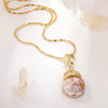 Light Luxury Baroque Pearl Necklace For Women Copper Plated Real Gold With Maple Leaf Abalone Shell Styling Set With Pearls