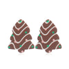 Light Luxury Christmas Acrylic Earrings Fashion Plants And Flowers Style