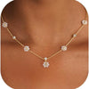 Light Luxury Copper Butterfly Necklace With Zircon Electroplated Pendant And O Shaped Chain Elegant Animal Clavicle Chain For Women