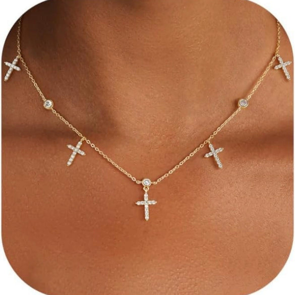 Light Luxury Copper Butterfly Necklace With Zircon Electroplated Pendant And O Shaped Chain Elegant Animal Clavicle Chain For Women