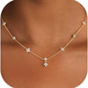 Light Luxury Copper Butterfly Necklace With Zircon Electroplated Pendant And O Shaped Chain Elegant Animal Clavicle Chain For Women