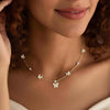 Light Luxury Copper Butterfly Necklace With Zircon Electroplated Pendant And O Shaped Chain Elegant Animal Clavicle Chain For Women