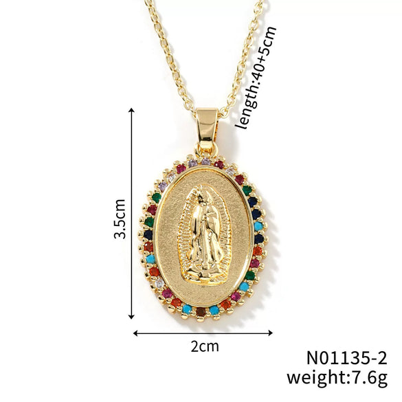 Light Luxury Copper Geometric Pendant Necklace With Electroplating For Women And Men