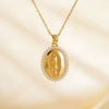 Light Luxury Copper Geometric Pendant Necklace With Electroplating For Women And Men