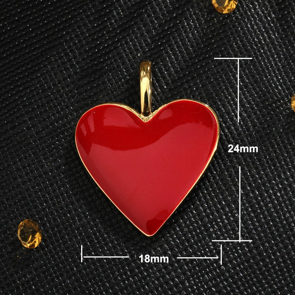 Light Luxury Copper Goldplated Zircon Heartshaped Pendant Accessory With Dripping Oil Design And Eight Eyes Pattern For Diy Bracelet Charm Or Christmas Ornament