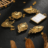 Light Luxury Copper Goldplated Zircon Heartshaped Pendant Accessory With Dripping Oil Design And Eight Eyes Pattern For Diy Bracelet Charm Or Christmas Ornament