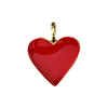 Light Luxury Copper Goldplated Zircon Heartshaped Pendant Accessory With Dripping Oil Design And Eight Eyes Pattern For Diy Bracelet Charm Or Christmas Ornament