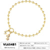 Light Luxury Copper Necklace With Colored Diamond Inlay Animal And Geometric Patterns Round Buckle Design