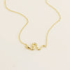 Light Luxury Design Necklace S925 Silver Spirit Snake Zodiac Electroplated For Women