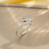 Light Luxury Design Women's Opening Adjustable Copper Ring With Full Diamond Inlaid Zircon Electroplated Heart Shape And Geometric Animal Zodiac Pattern
