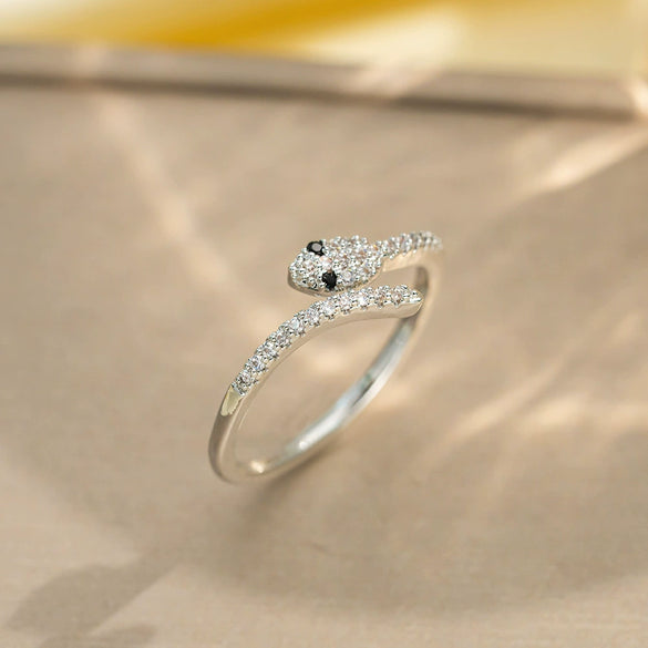 Light Luxury Design Women's Opening Adjustable Copper Ring With Full Diamond Inlaid Zircon Electroplated Heart Shape And Geometric Animal Zodiac Pattern