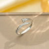 Light Luxury Design Women's Opening Adjustable Copper Ring With Full Diamond Inlaid Zircon Electroplated Heart Shape And Geometric Animal Zodiac Pattern
