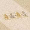 Light Luxury Diamond Earrings S925 Silver Crown Zircon For Women