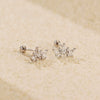 Light Luxury Diamond Earrings S925 Silver Crown Zircon For Women