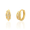 Light Luxury Diamond Earrings S925 Silver Leaves Design For Women