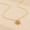 Light Luxury Diamond Necklace S925 Silver Fivepointed Star Oshaped Chain Electroplating Geometric Style For Women