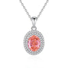 Light Luxury Diamond S925 Silver Necklace With Geometric Pattern And Chopin Chain