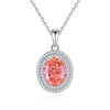 Light Luxury Diamond S925 Silver Necklace With Geometric Pattern And Chopin Chain