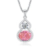 Light Luxury Diamond S925 Silver Necklace With Geometric Pattern And Chopin Chain