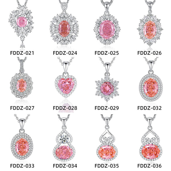 Light Luxury Diamond S925 Silver Necklace With Geometric Pattern And Chopin Chain