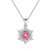 Light Luxury Diamond S925 Silver Necklace With Geometric Pattern And Chopin Chain