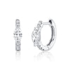Light Luxury Ear Buckle Wind Earrings For Women With Flower Pattern