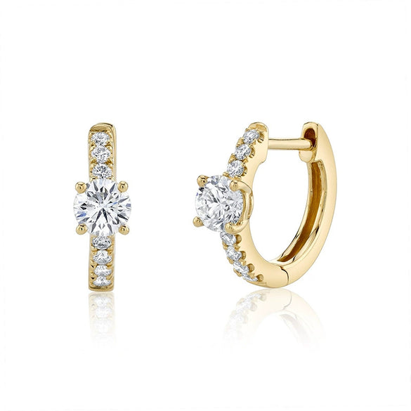 Light Luxury Ear Buckle Wind Earrings For Women With Flower Pattern