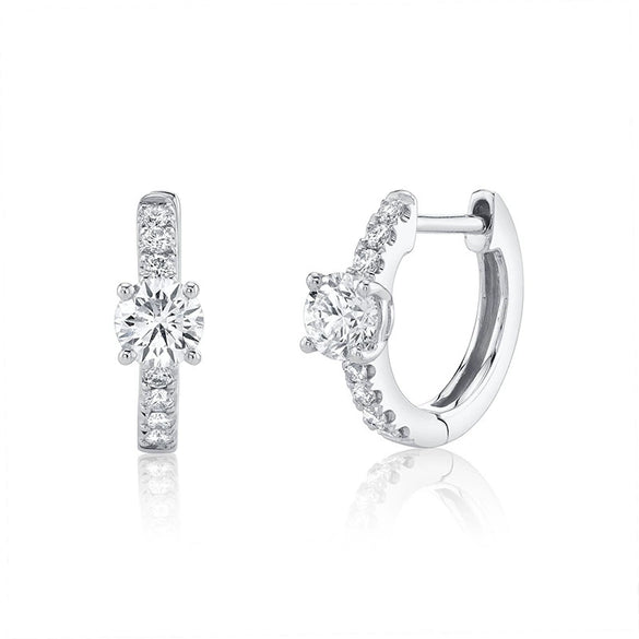 Light Luxury Ear Buckle Wind Earrings For Women With Flower Pattern
