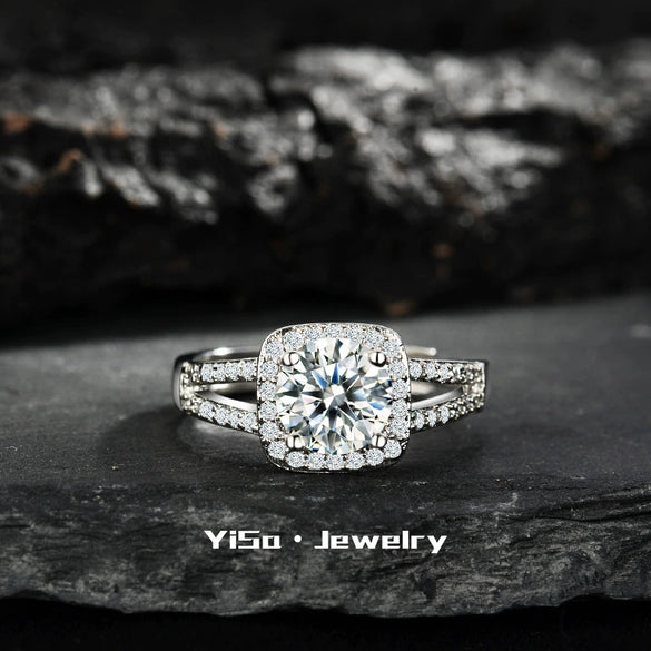 Light Luxury Fashion Design Opening Inlaid Zircon Ring For Women Jewelry With Constellation Pattern Copper Material