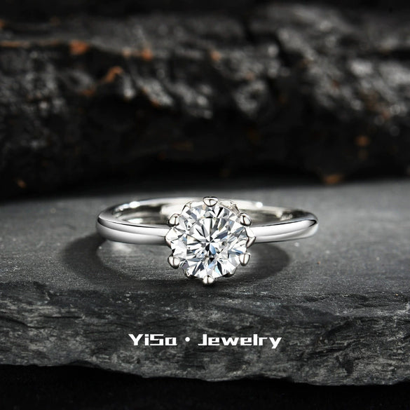 Light Luxury Fashion Design Opening Inlaid Zircon Ring For Women Jewelry With Constellation Pattern Copper Material