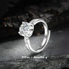 Light Luxury Fashion Design Opening Inlaid Zircon Ring For Women Jewelry With Constellation Pattern Copper Material