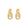 Light Luxury Fashion Pig Nose Earrings Copper Electroplated With 18K Real Gold For Women Animal Zodiac Design