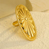 Light Luxury Fashion Stainless Steel Earrings Ring Bracelet Combination With Geometric Design And Electroplating