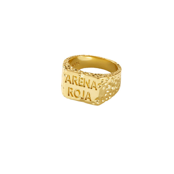 Light Luxury Fashion Style Women Jewelry Ring Copper Electroplated Geometric Design