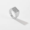 Light Luxury Fashion Style Women Jewelry Ring Copper Electroplated Geometric Design