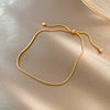 Light Luxury Fashionable Temperament Allmatch Simple Geometric Pearl Bracelet Made Of Copper With Electroplating For Women