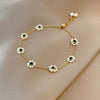Light Luxury Fashionable Temperament Allmatch Simple Geometric Pearl Bracelet Made Of Copper With Electroplating For Women