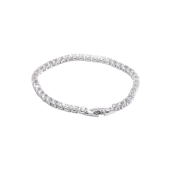 Light Luxury Fashionable Temperament Allmatch Simple Geometric Pearl Bracelet Made Of Copper With Electroplating For Women