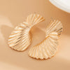 Light Luxury Geometric Alloy Earrings With Electroplating For Women