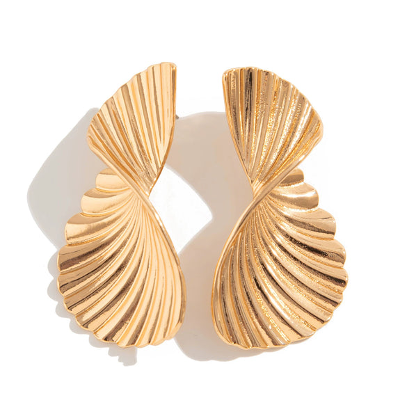 Light Luxury Geometric Alloy Earrings With Electroplating For Women
