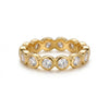Light Luxury Geometric Bubble Diamond Zircon Ring For Women With Electroplating Design