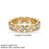 Light Luxury Geometric Bubble Diamond Zircon Ring For Women With Electroplating Design