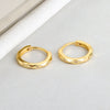 Light Luxury Geometric Face Stud Earrings In S925 Sterling Silver With Electroplated Gold Finish And Diamond Accent Punk Style Jewelry