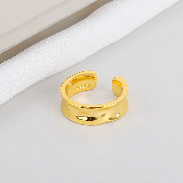 Light Luxury Geometric Irregular 925 Sterling Silver Ear Clip Earrings For Women Minimalist All Match Jewelry