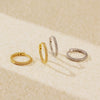 Light Luxury Geometric S925 Silver Earring Buckle With Diamond Stacked Design And Electroplating Treatment For Women