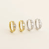 Light Luxury Geometric S925 Silver Electroplated Diamond Zircon Earrings For Women